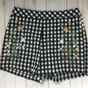 For the Republic Checked Floral Shorts Size 6
